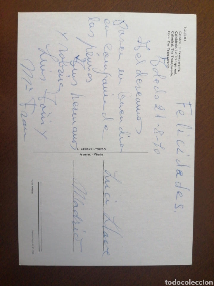 Postales: POSTAL TOLEDO - CATEDRAL - Foto 2