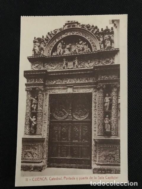 Postales: CUENCA CATEDRAL. PORTADA Y SALA CAPITULAR. ED. ESCOBAR 11 - Foto 1