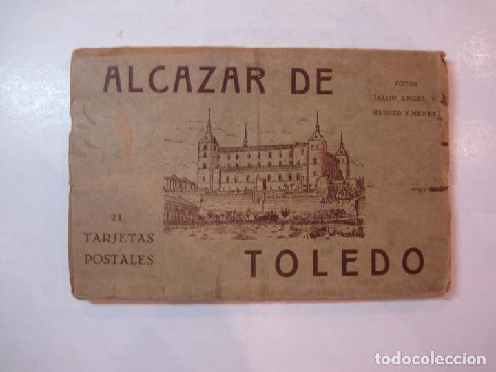 Postales: ALCAZAR DE TOLEDO-BLOC DE 21 POSTALES ANTIGUAS-FRANCO Y EL GENERAL MOSCARDO-VER FOTOS-(85.384) - Foto 2 - 296897428