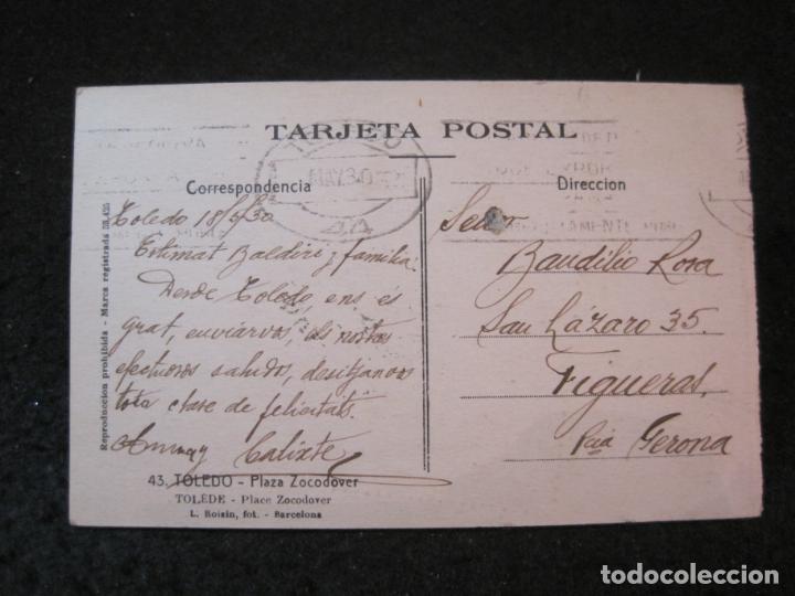 Postales: TOLEDO-PLAZA ZOCODOVER-ROISIN-43-POSTAL ANTIGUA-(85.422) - Foto 3 - 297108173