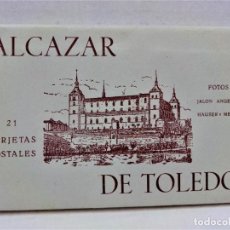Postales: BLOC COMPLETO 21 POSTALES ALCÁZAR DE TOLEDO.GUERRA CIVIL.FOTOS JALÓN ÁNGEL Y HAUSER Y MENET.. Lote 337773023