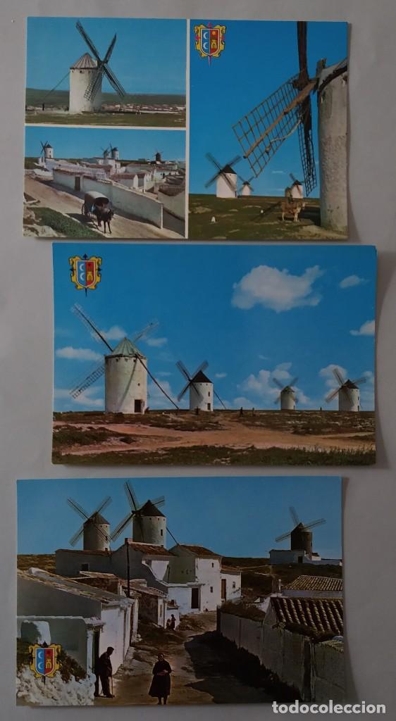 Postales: Lote 3 postales Campo de Criptana, Ciudad Real. Sin circular 80-90s ap - Foto 1
