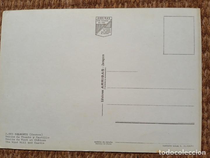 Postales: CASTILLO DE BELMONTE - CUENCA - EDICIONES ARRIBAS - Foto 2