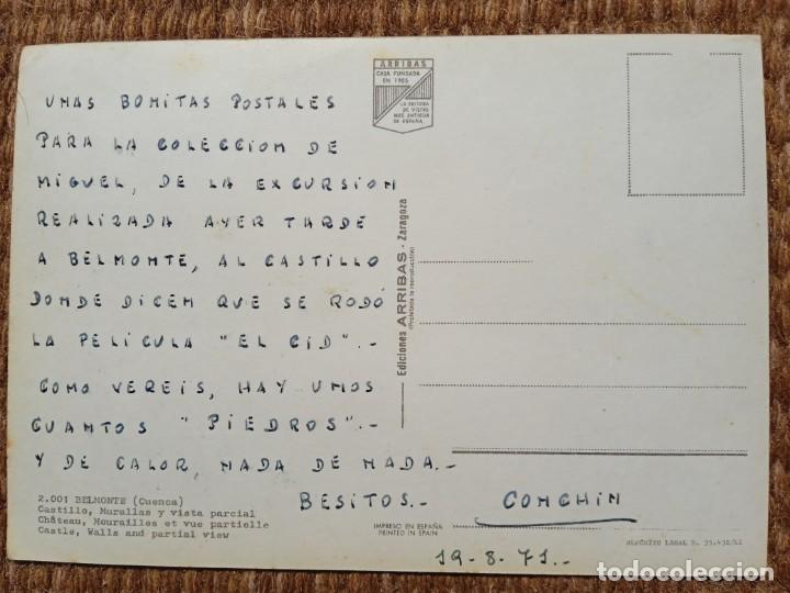Postales: CASTILLO DE BELMONTE - CUENCA - EDICIONES ARRIBAS - Foto 2