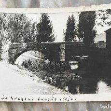 Postales: FOTO POSTAL DE MOLINA DE ARAGON, GUADALAJARA, PUENTE VIEJO, ESCRITA EN 1959, NO CIRCULADA.. Lote 347893133
