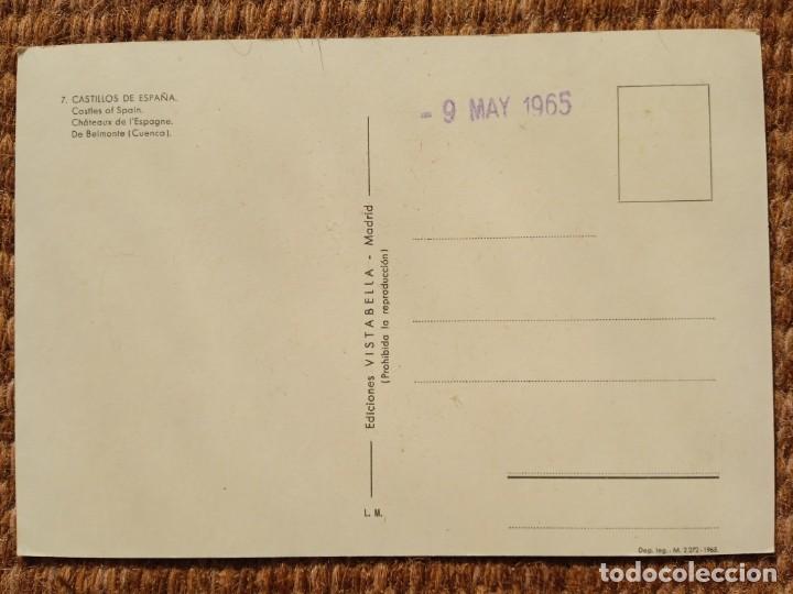 Postales: CASTILLO DE BELMONTE - CUENCA - EDICIONES VISTABELLA - Foto 2