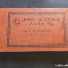 Postales: SALTO DEL BOLARQUE GUADALAJARA UNION ELECTRICA MADRILEÑA CUADERNO 20 POSTALES OTTO WUNDERLICH FOTOS. Lote 359705575