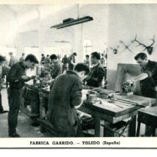Postales: TOLEDO-FÁBRICA GARRIDO-AJUSTE Y MONTURA-AÑO 1960-FOURNIER. Lote 374820484