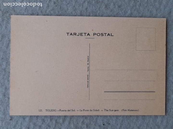 Postales: Toledo. Puerta del Sol. - Foto 2