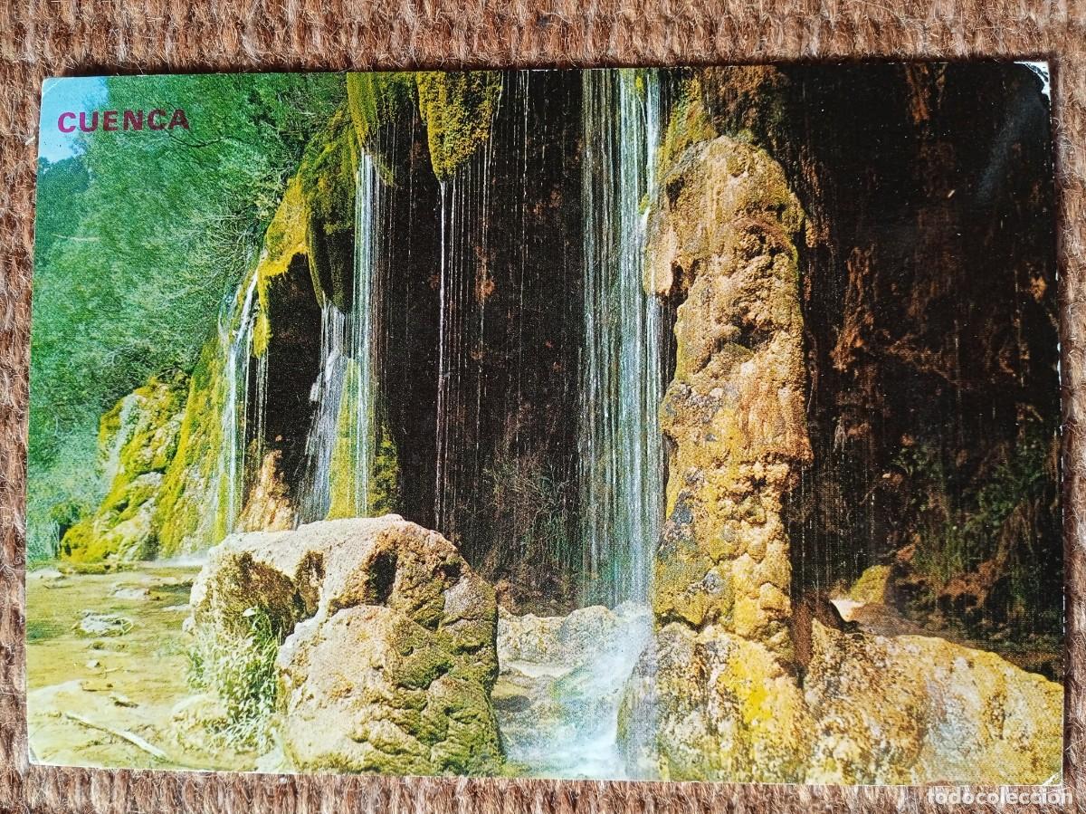Postales: CUENCA - GRUTA EN EL NACIMIENTO DEL RIO CUERVO - Foto 1