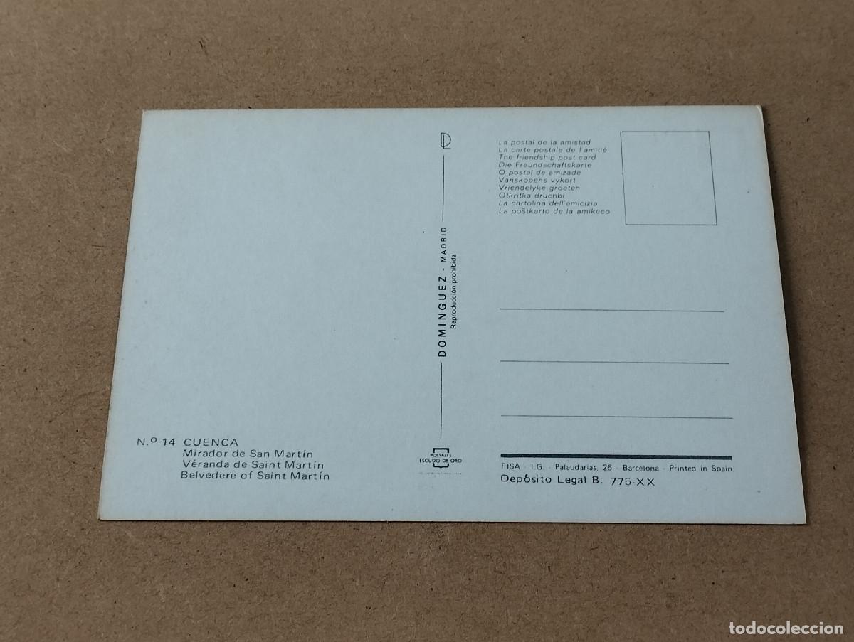 Postales: CUENCA - POSTAL CUENCA - MIRADOR DE SAN MART&Iacute;N - Foto 2