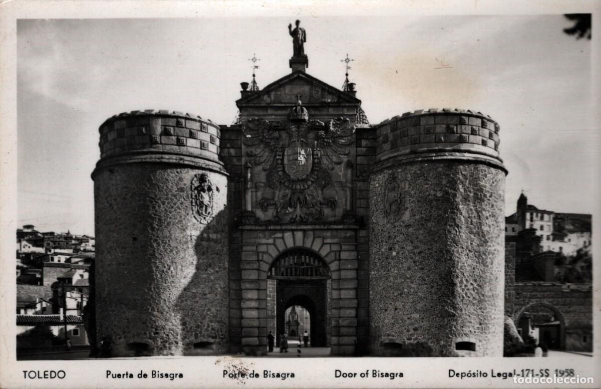 Postales: toledo puerta de bisagra sin circular - Foto 1