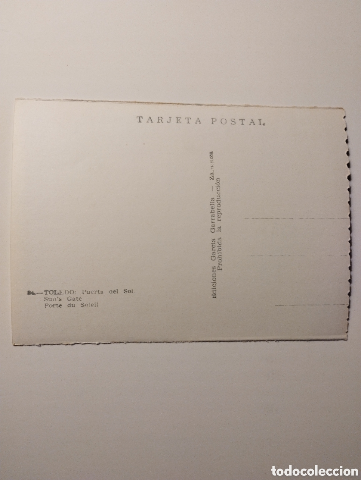 Postales: POSTAL DE TOLEDO - PUERTA DEL SOL - Foto 2
