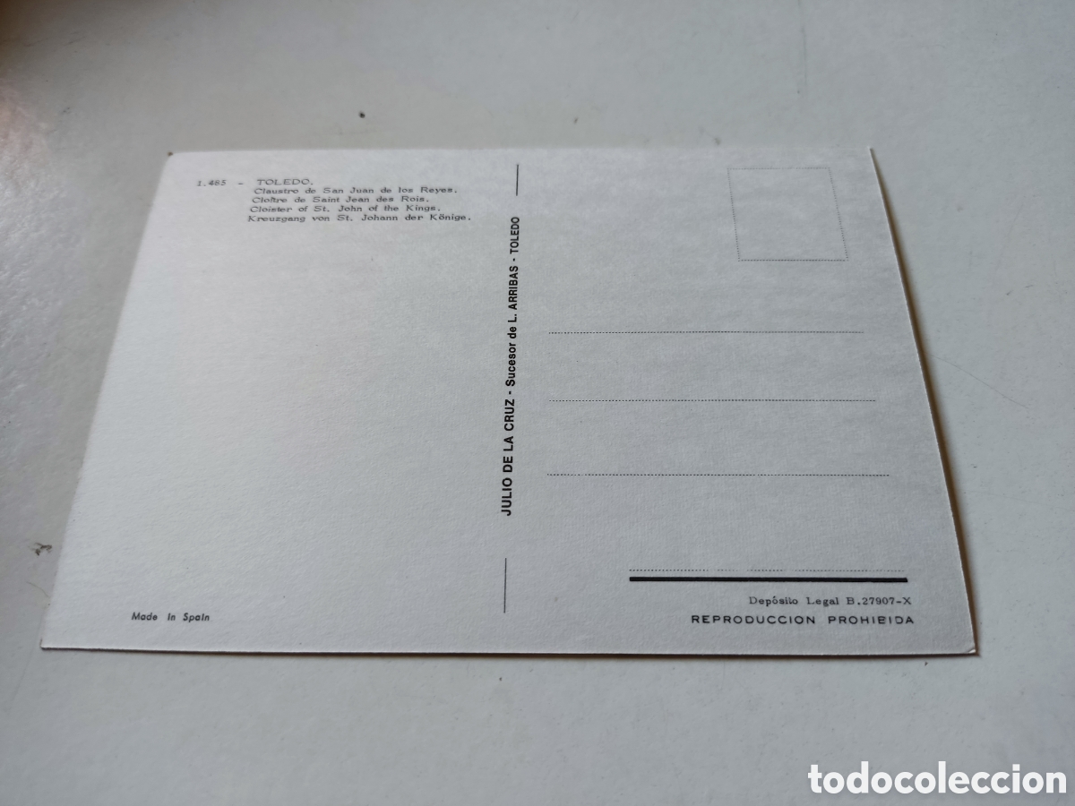 Postales: Postal Toledo claustro - Foto 2