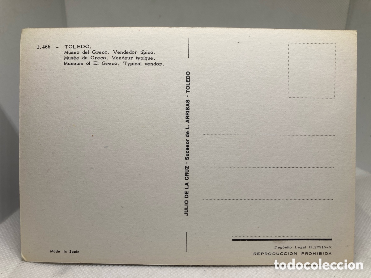 Postales: POSTAL TOLEDO 1969 - Foto 2