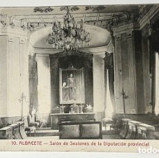 Postales: POSTAL: ALBACETE - SALÓN DE SESIONES DE LA DIPUTACIÓN PROVINCIAL 10. SIN CIRCULAR