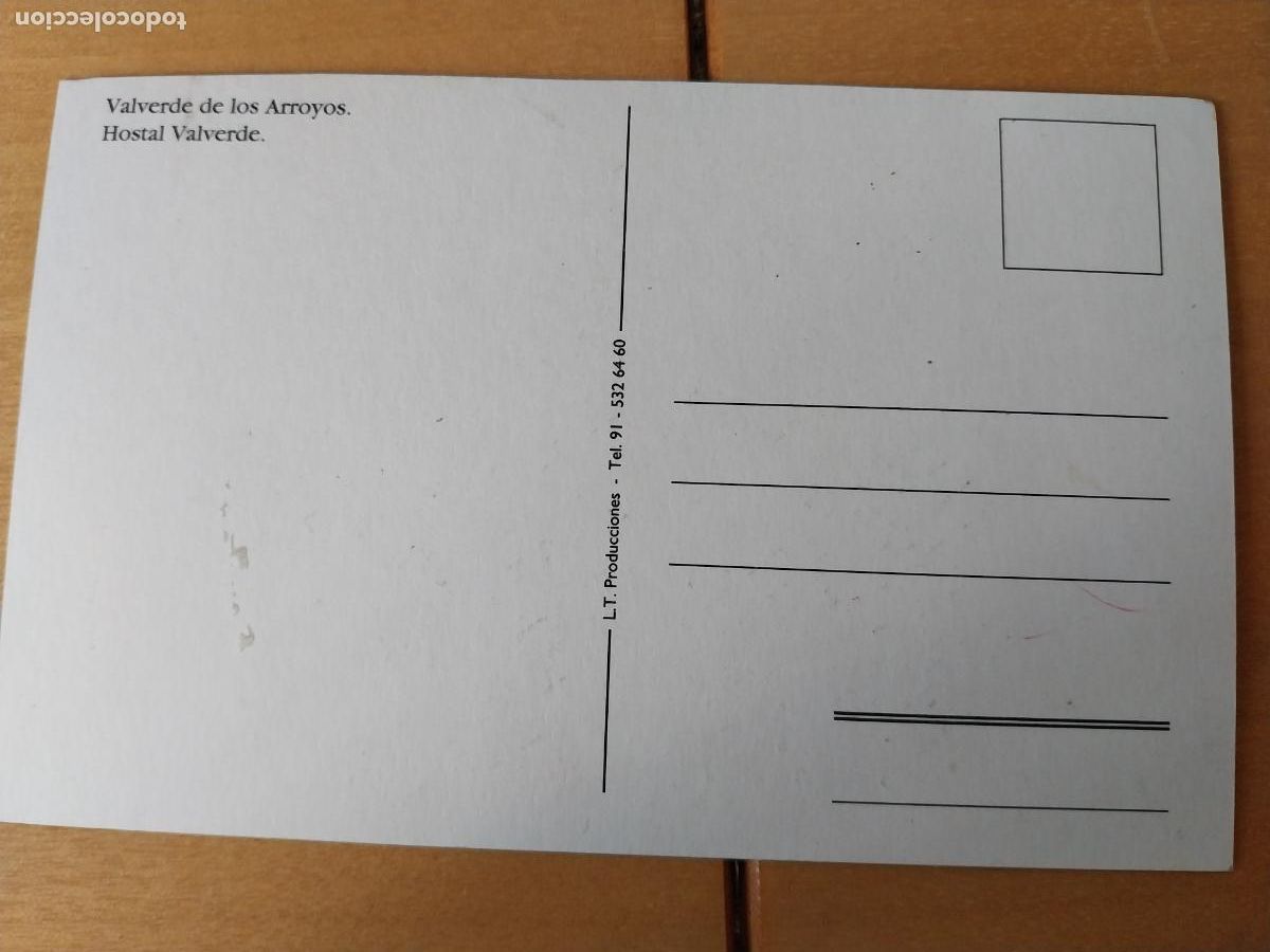 Postales: VALVERDE DE LOS ARROYOS HOSTAL POSTAL SC ED LT - Foto 2