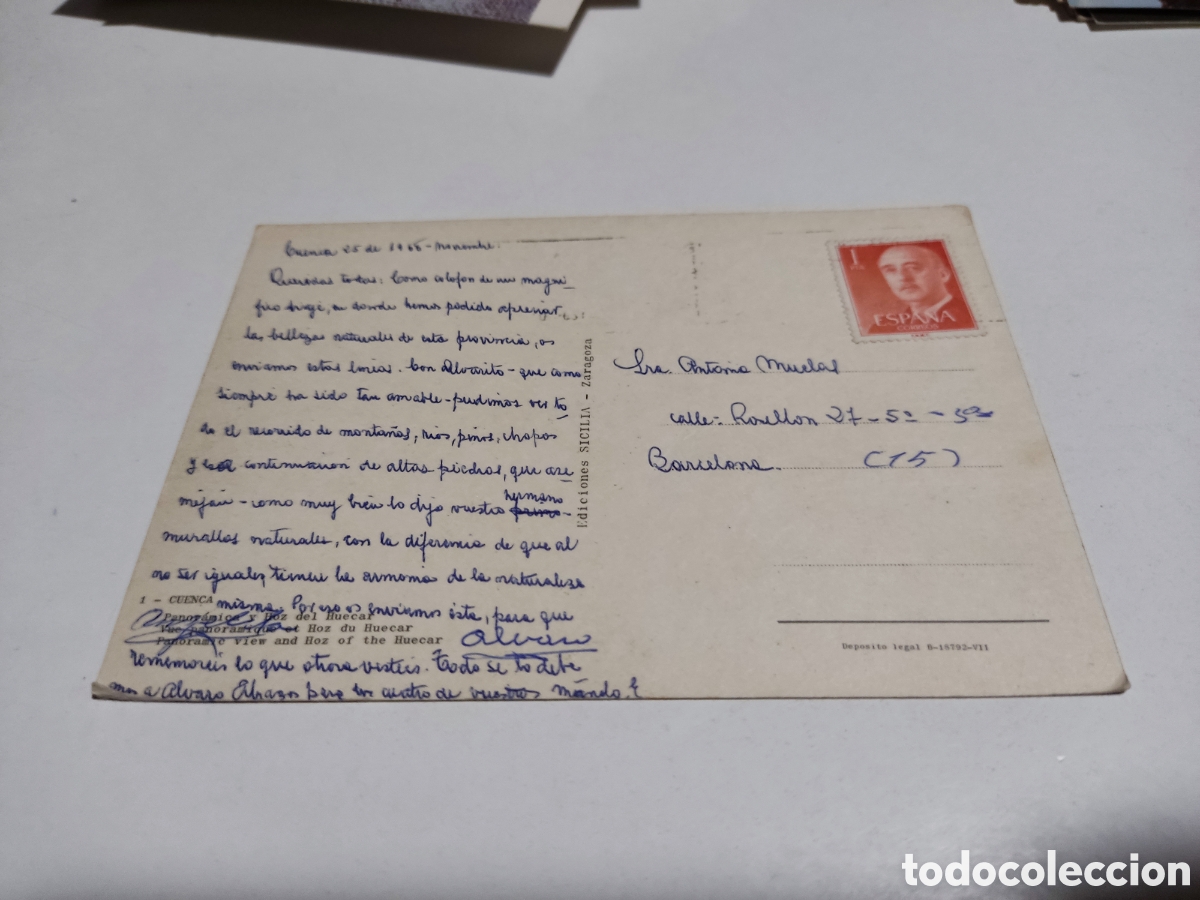 Postales: Postal cuenca algo usada - Foto 2