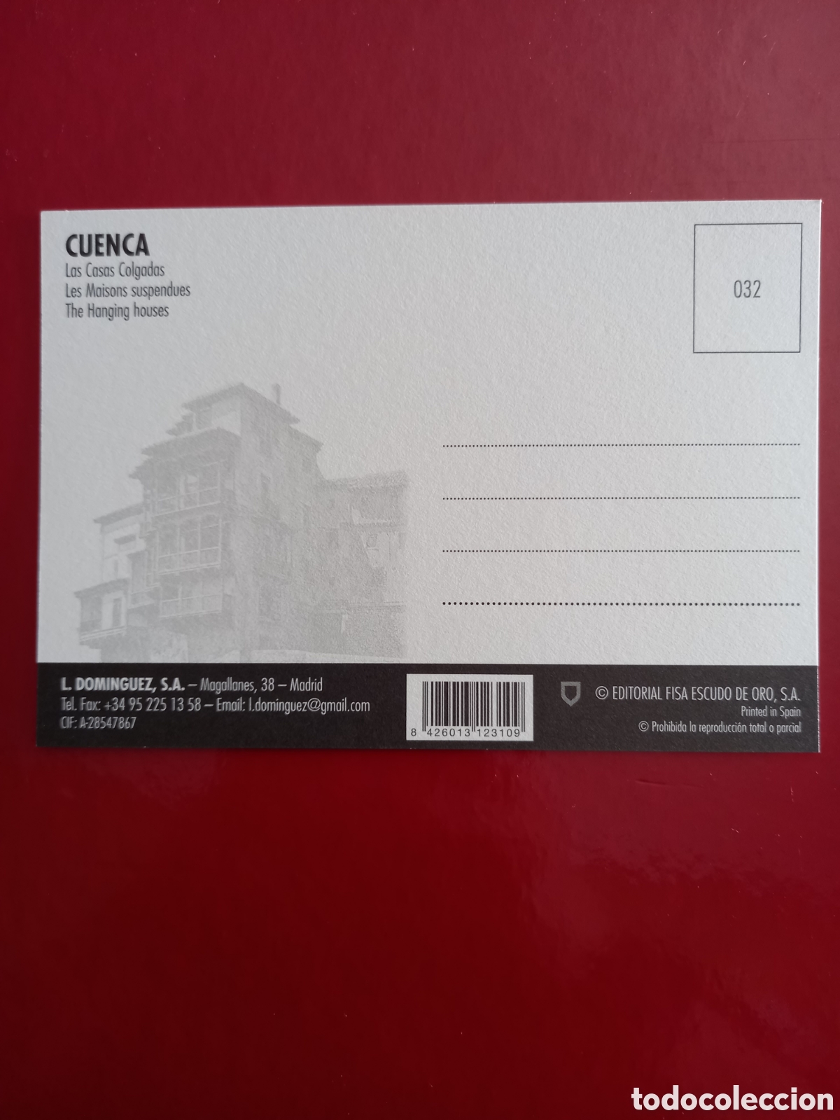 Postales: POSTAL SIN CIRCULAR - CUENCA, LAS CASAS COLGADAS - Foto 2
