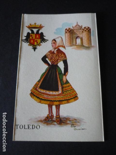 Postales: TOLEDO ESCUDO Y MUJER POSTAL - Foto 1