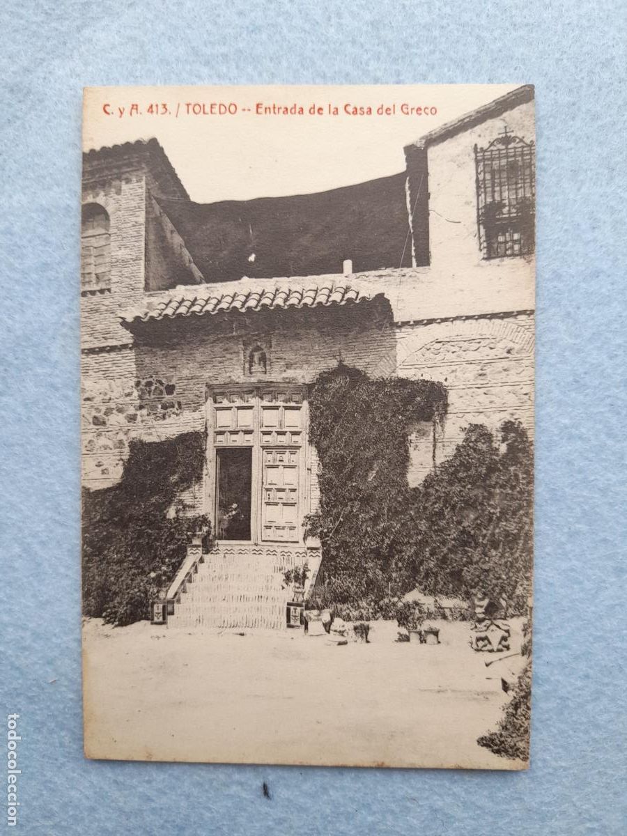 Postales: Toledo. Entrada de la casa del Greco. - Foto 1