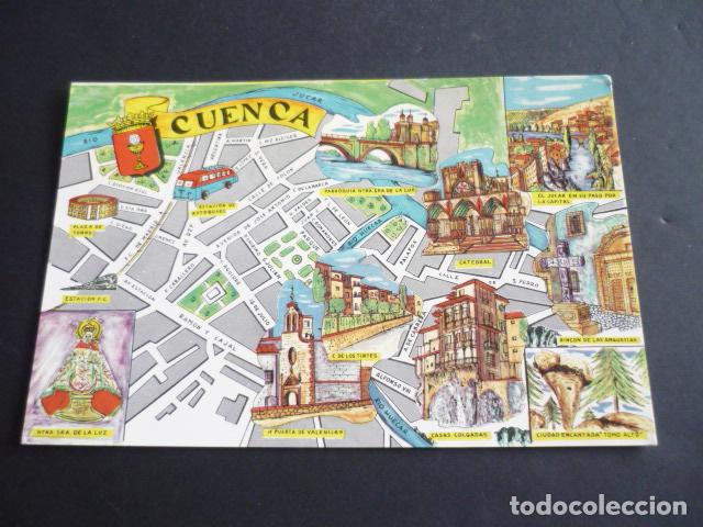 Postales: CUENCA PLANO CIUDAD POSTAL - Foto 1