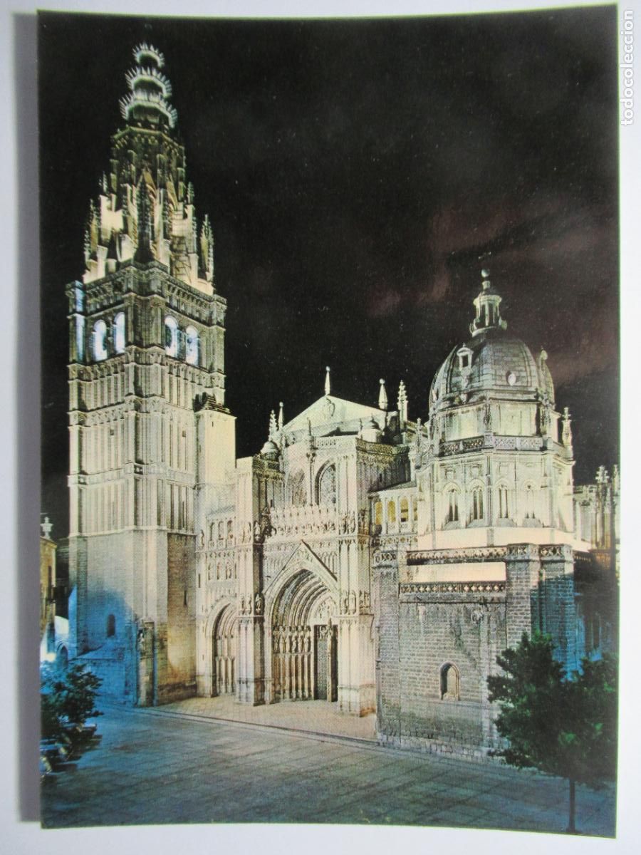 Postales: Toledo - Catedral iluminada - Foto 1