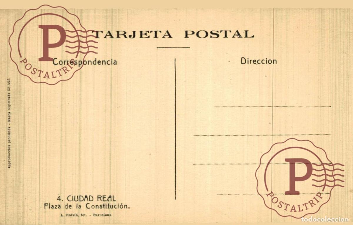 Postales: CIUDAD REAL. PLAZA CONSTITUCION - Foto 2