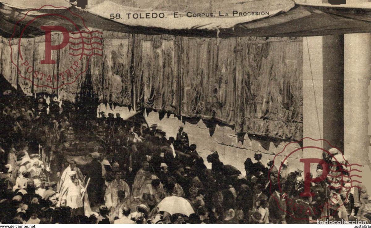 Postales: TOLEDO. EL CORPUS. LA PROCESION. - Foto 1