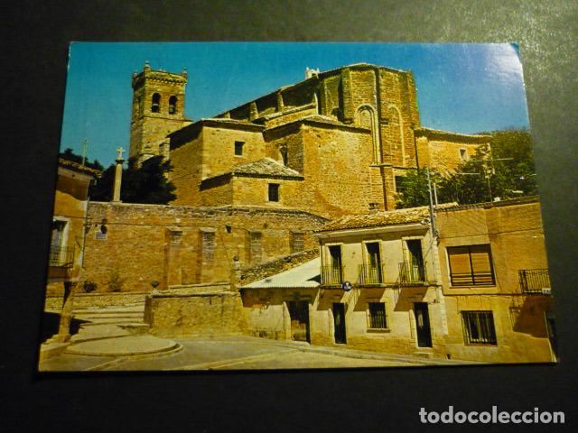 Postales: CIFUENTES GUADALAJARA PLAZA DEL GENERALISIMO FRANCO E IGLESIA DE SAN SALVADOR
