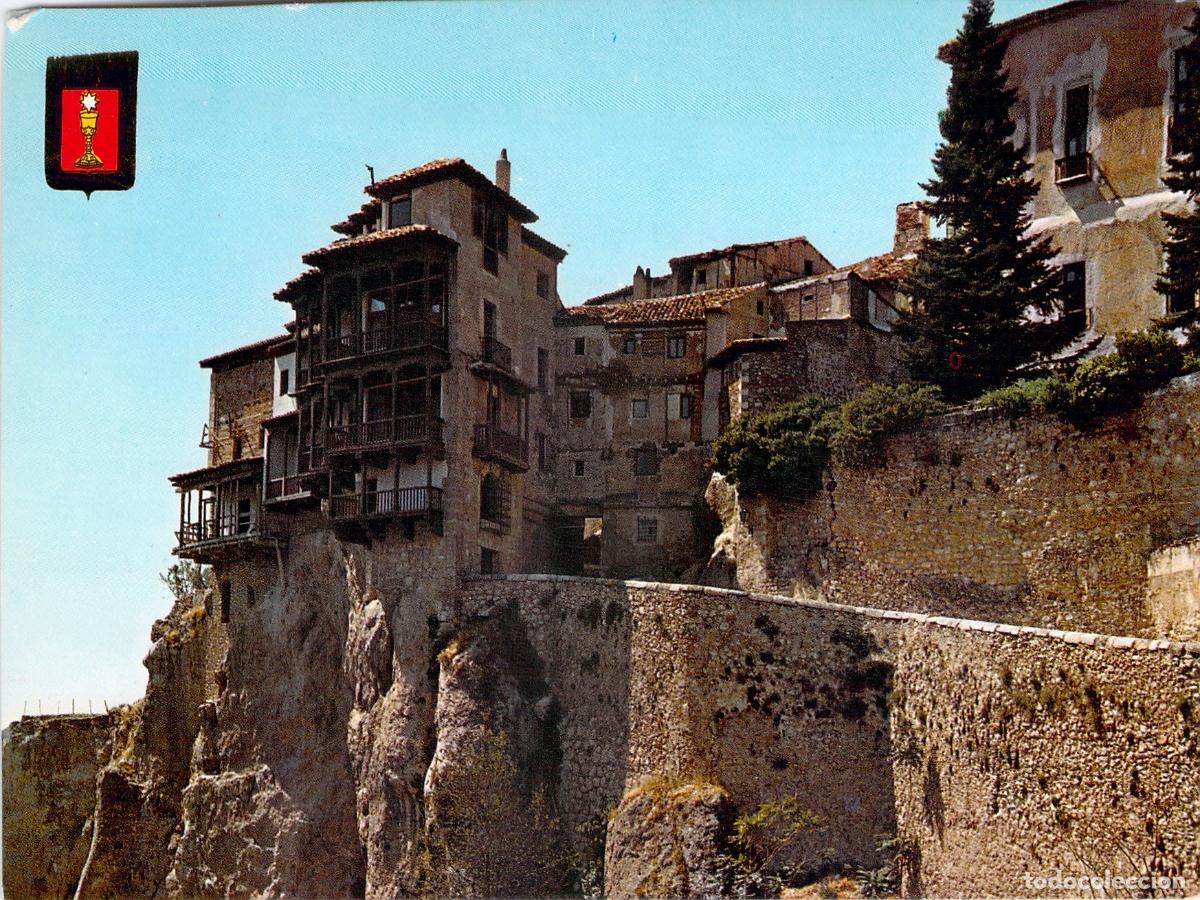 Postales: Postal Casas Colgadas de Cuenca, Vista Lateral de la Arquitectura