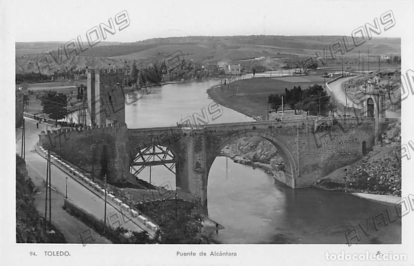 Cartes Postales: Postal del Puente de Alc&aacute;ntara en Toledo - A&ntilde;os 50 Sin circular