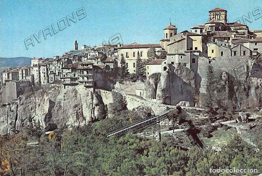 Cartes Postales: Casas colgantes y vista parcial de Cuenca. A&ntilde;os 60 - Sin circular