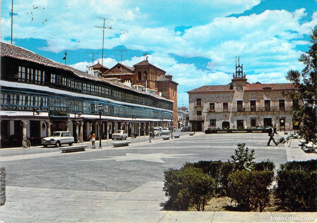 Postales: Postal de la Plaza de Espa&ntilde;a en Almagro, Ciudad Real
