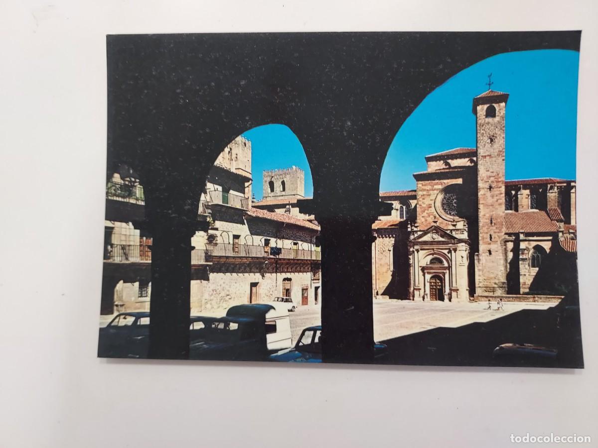 Postales: POSTAL SIG&Uuml;ENZA CATEDRAL TORRE DEL SANTISIMO (PLAZA MAYOR). 1976. SIN CIRCULAR. GUADALAJARA