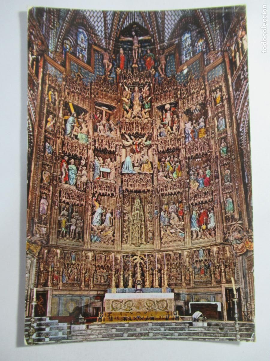 Postales: Toledo - Catedral. Retablo del Altar Mayor - Circulada