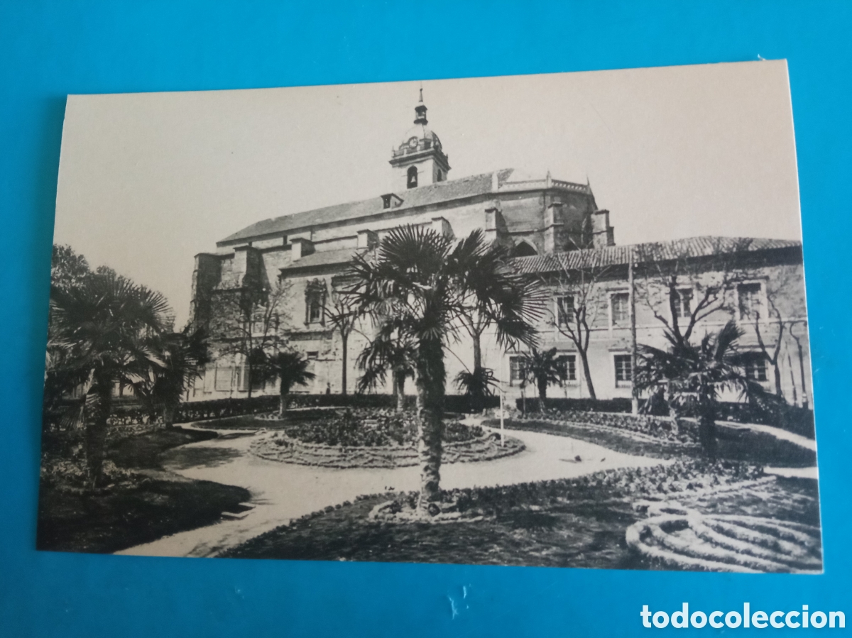 Postales: Antigua postal fotogr&aacute;fica, Ciudad Real, Paseo del Prado y Catedral