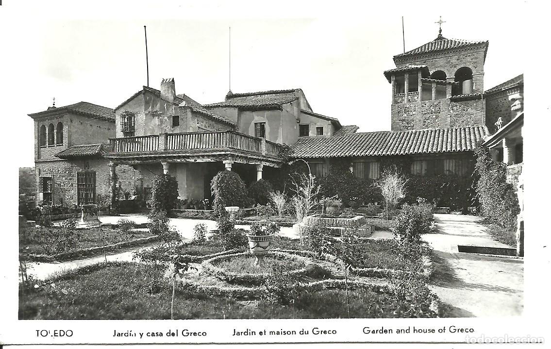 Postales: Toledo - Jardin y Casa del Greco - Ed. Manipel