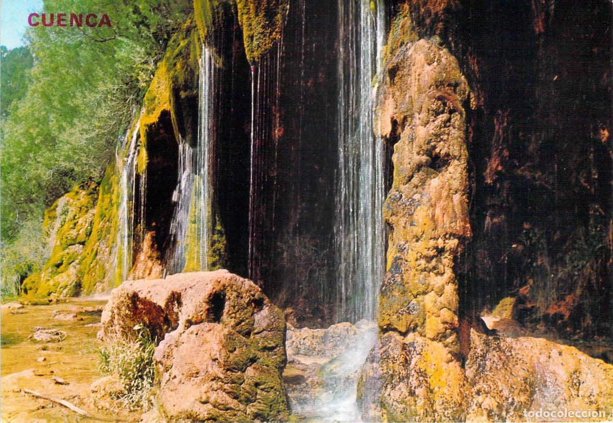 Postales: Postal Cuenca, Gruta en el Nacimiento del R&iacute;o Cuervo, Espa&ntilde;a