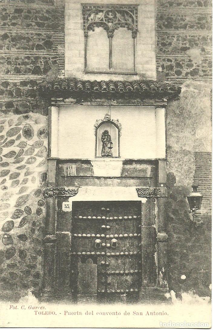Postales: Toledo - Puerta del Convento de San Antonio - Ed. C. Garc&eacute;s