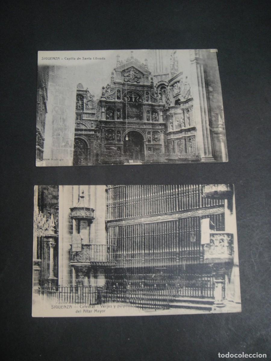 Postales: siguenza , dos postales , sin circular