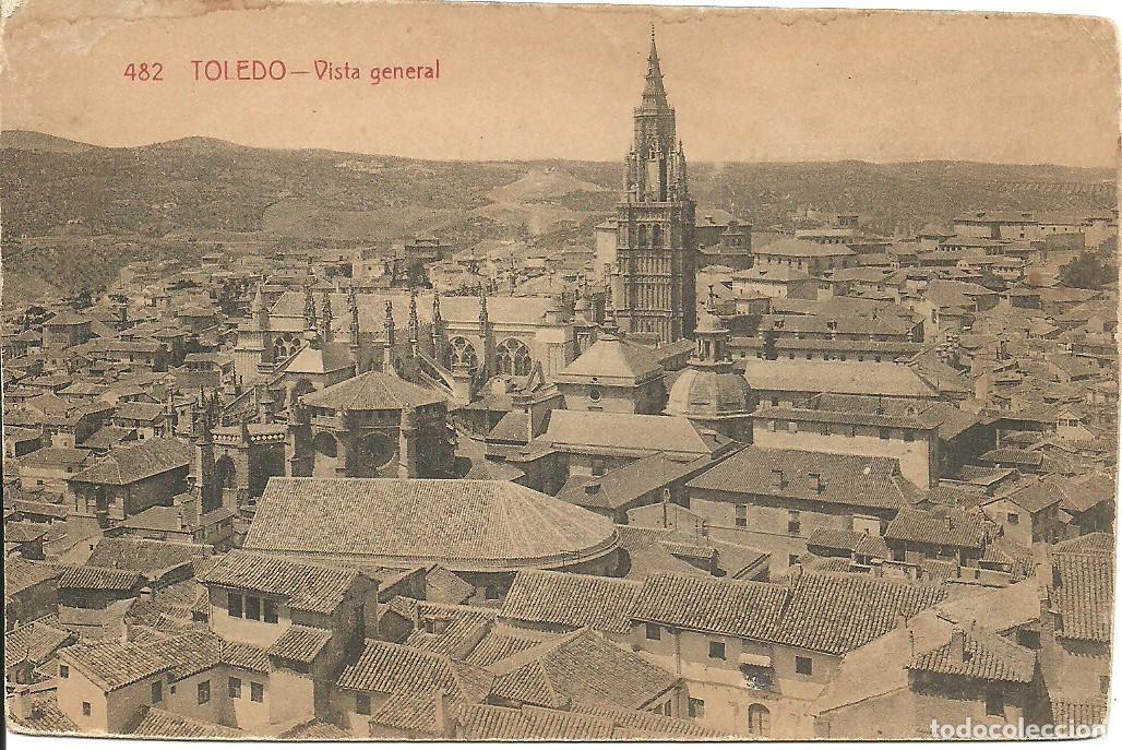 Postales: Toledo - Vista general - Ed. Fototipia Castaneira Alvarez y Levenfeld