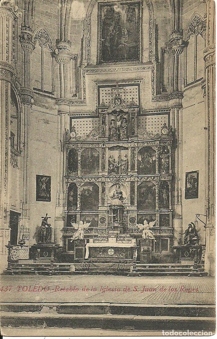 Postales: Toledo - Retablo Iglesia S. Juan de los Reyes - Ed. Fototipia Castaneira Alvarez y Levenfeld