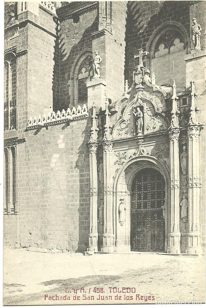 Postales: Toledo - Fachada de San Juan de los Reyes - Ed. Fototipia Castaneira y Alvarez