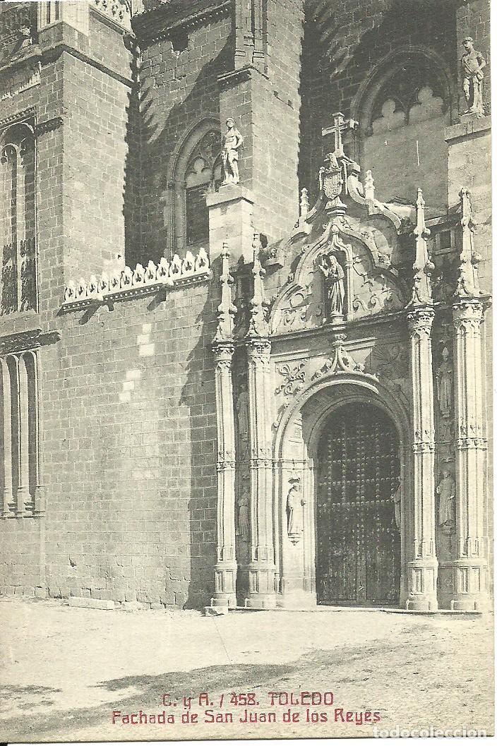 Postales: Toledo - Fachada de San Juan de los Reyes - Ed. Fototipia Castaneira y Alvarez