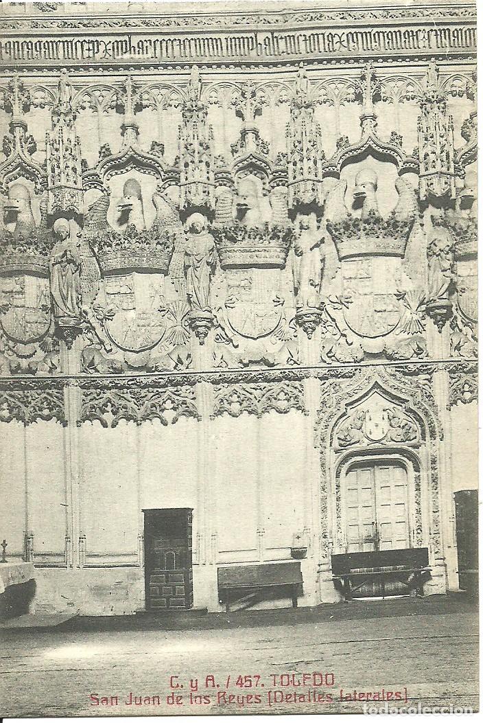 Postales: Toledo - San Juan de los Reyes - Detalles Laterales - Ed. Fototipia Castaneira y Alvarez