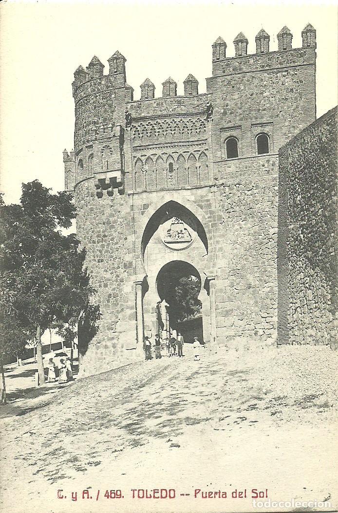 Postales: Toledo - Puerta del Sol - Ed. Fototipia Castaneira y Alvarez