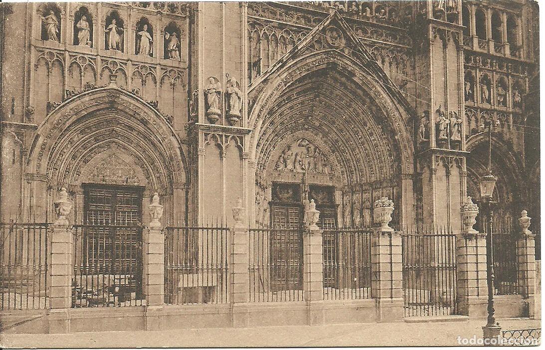 Postales: Toledo - Puertas Principales de la Catedral - Ed. Abelardo Linares