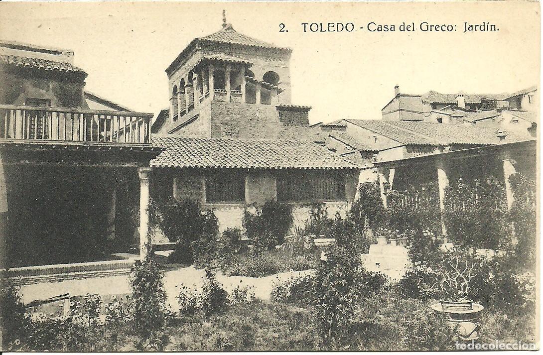 Postales: Toledo - Casa del Greco - Jardin - Ed. Abelardo Linares