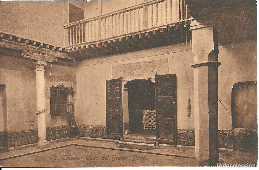 Postales: Toledo - Casa del Greco - Patio - Ed. Abelardo Linares